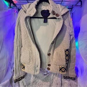 Cream BB Dakota Sherpa Jacket Size Small